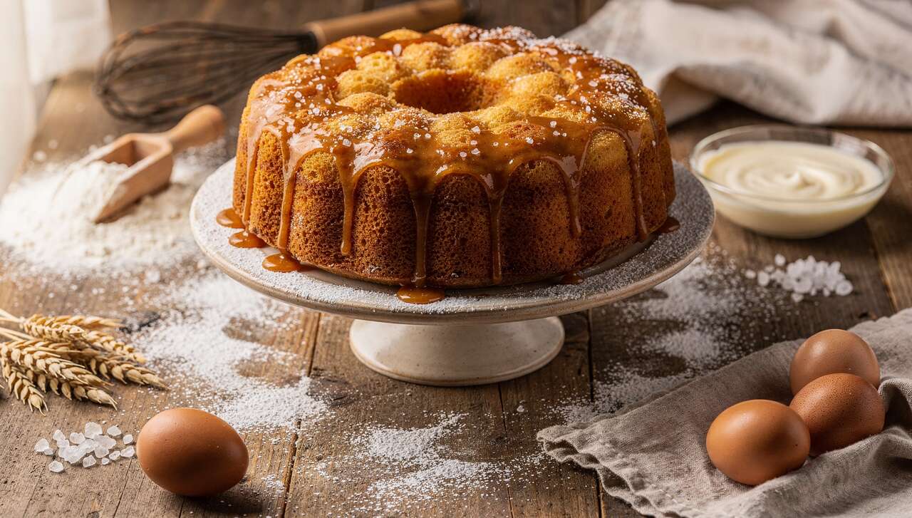 Cake au Caramel Beurre Salé de Laurent Mariotte : recette Savoureuse