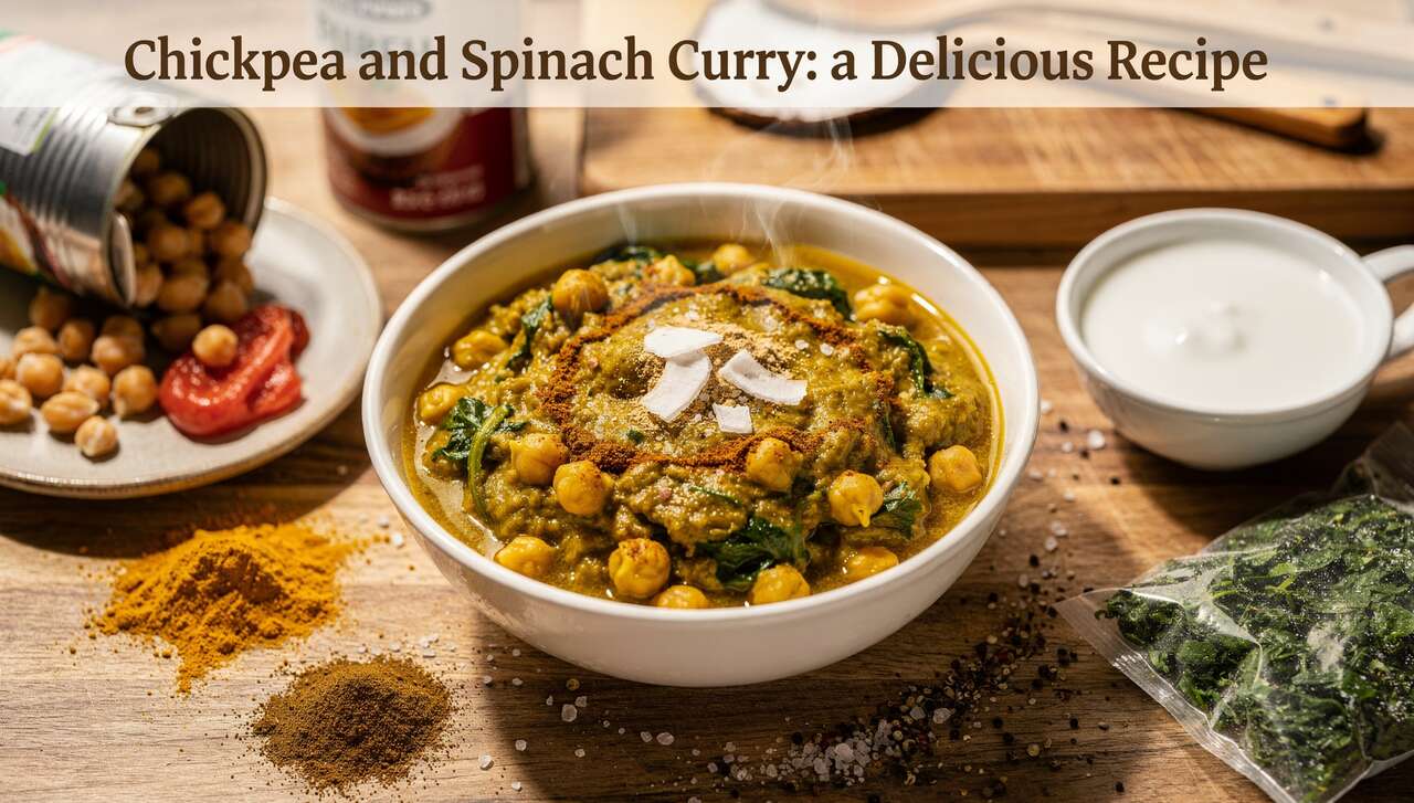 Curry de Pois Chiches et Épinards : recette Savoureuse