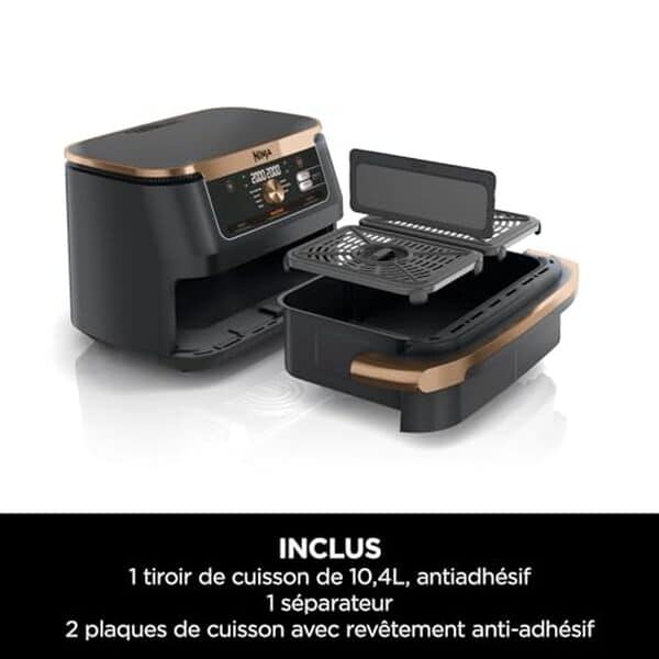 Découvrez notre test complet de la friteuse à air ninja Foodi FlexDrawer AF500EUCP 10.4 L double zone, un appareil innovant pour une cuisine saine et rapide. Évaluation, caractéristiques et performances détaillées incluses.