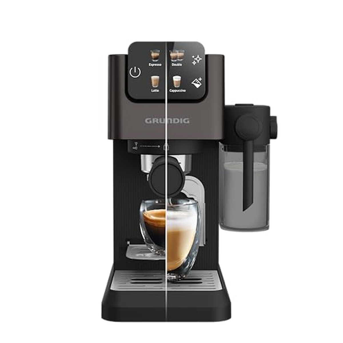 Test : grundig KSM 5330, machine à café haute pression avec réservoir à lait intégré