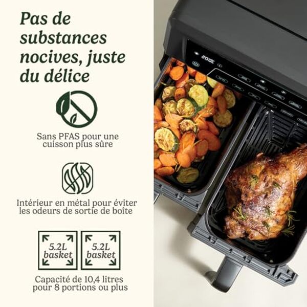 Découvrez notre test détaillé de la friteuse à air Cuisinart XXL : capacité impressionnante, efficacité énergétique et résultats culinaires pour vos repas en famille.
