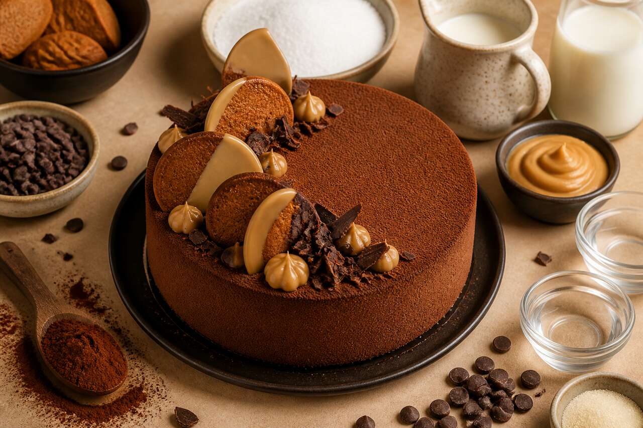Recette d'entremets au chocolat noir et Dulcey