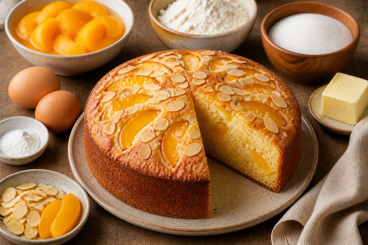 Recette du moelleux aux pêches fondant et facile