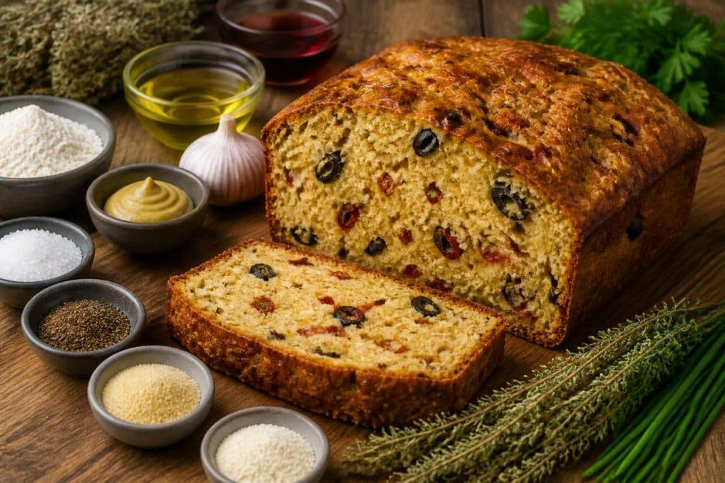 Recette de cake salé aux herbes sans œuf