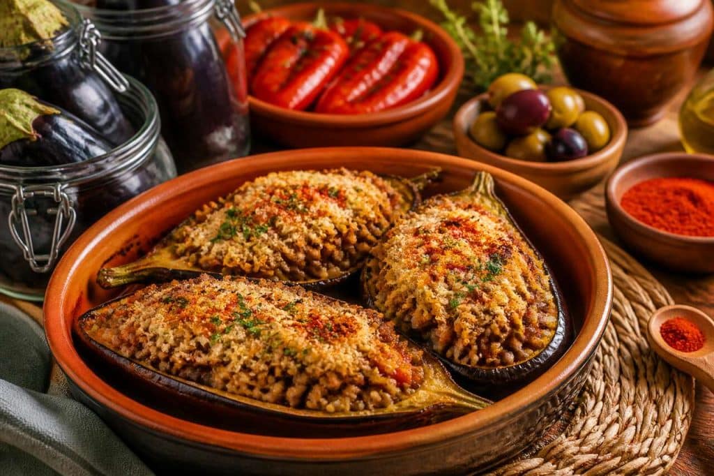 Aubergines farcies à l'espagnole : recette savoureuse et authentique