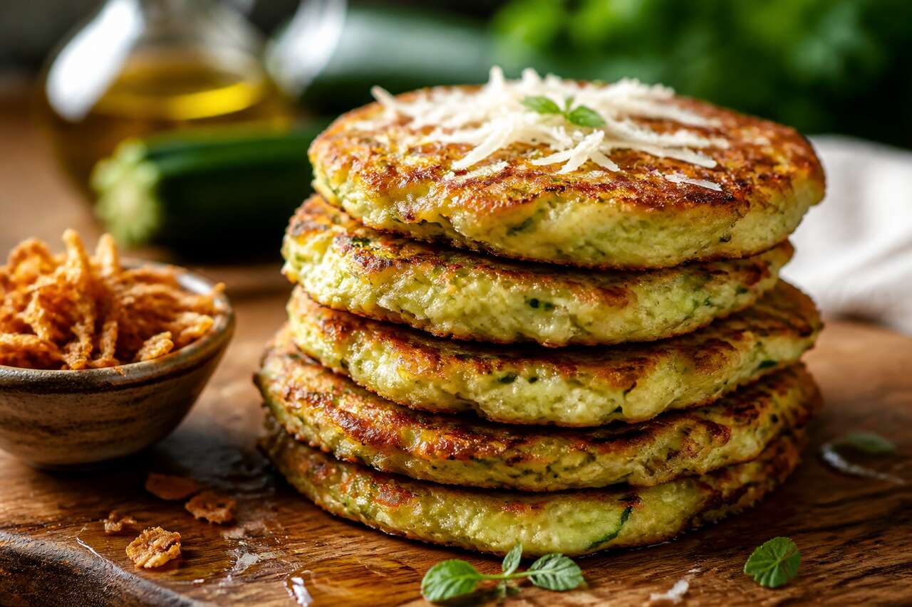 Pancakes salés aux courgettes : recette facile et délicieuse