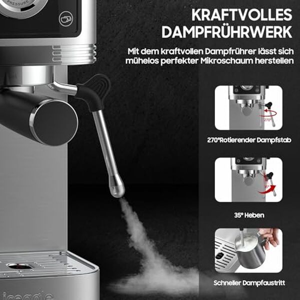 Découvrez notre test complet de la machine à café expresso iceagle 20-bar 1350W. Performance, qualité, prix : tous les détails pour bien choisir votre machine. 