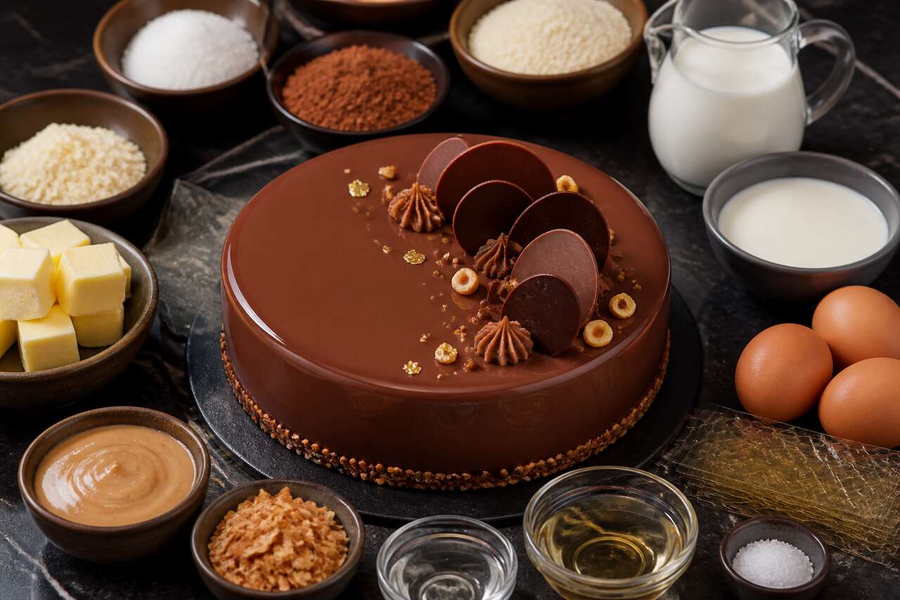 Recette d'entremets au chocolat Valrhona