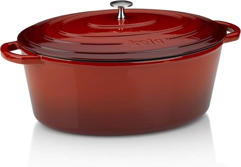 Test de la cocotte en fonte ovale Kela Calido 9, 3L