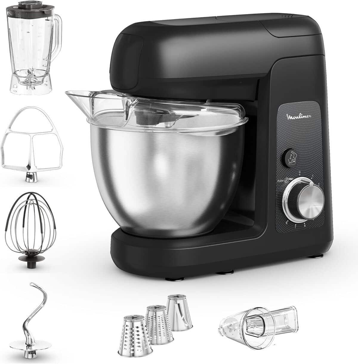 Test du robot pâtissier Moulinex Bake Partner QA522810, puissance et accessoires de pro