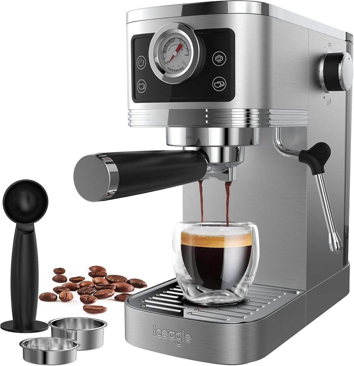 Test : machine à café expresso iceagle 20-bar 1350W
