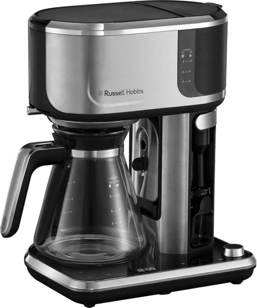 Test russell hobbs attentiv : cafetière barista avec réglage d'intensité et mousseur à lait
