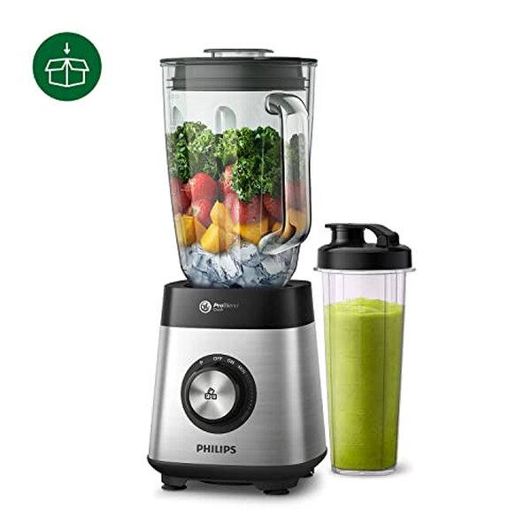 Découvrez le blender Philips HR3573/90 avec moteur 1000W et pichet en verre 2L. Test complet, performances et avis sur ce modèle puissant et polyvalent.