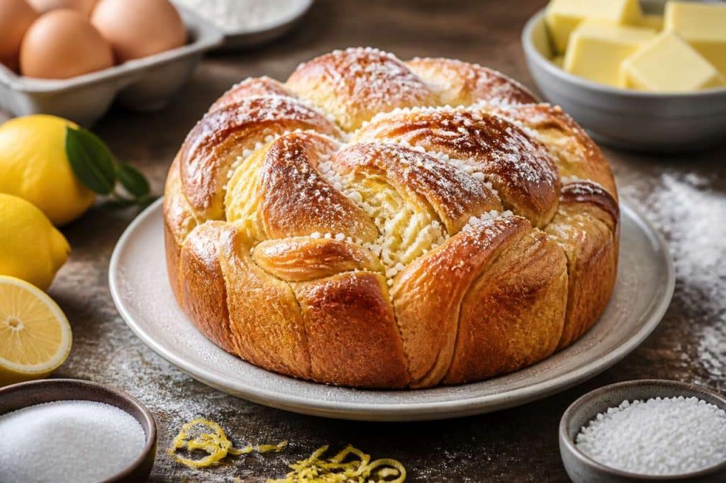 Brioche À Effeuiller Au Citron : recette Facile Et délicieuse
