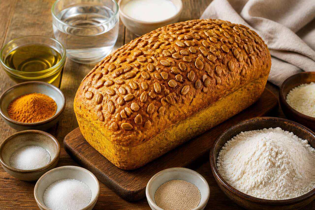 Pain au curry, yaourt et tournesol : recette savoureuse