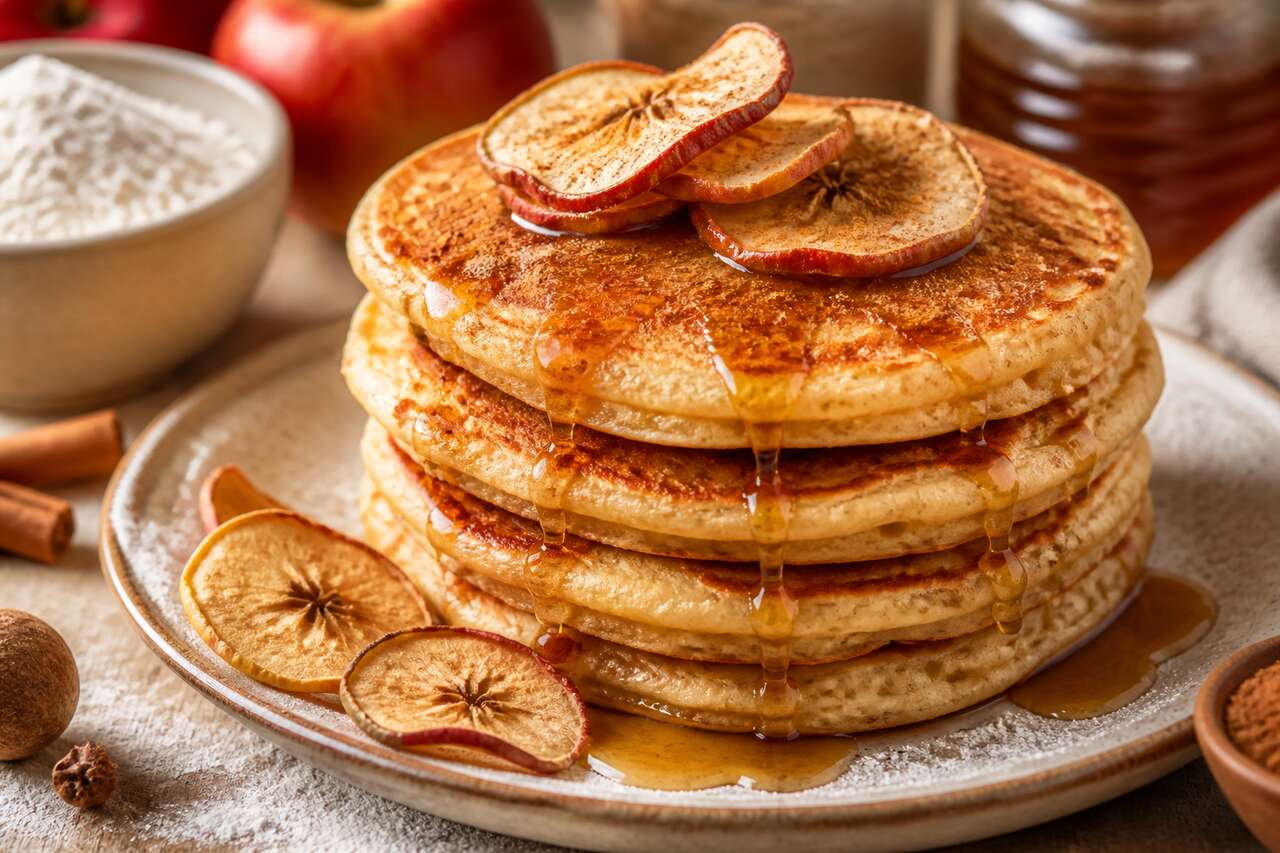Pancakes à la pomme râpée : recette gourmande et facile