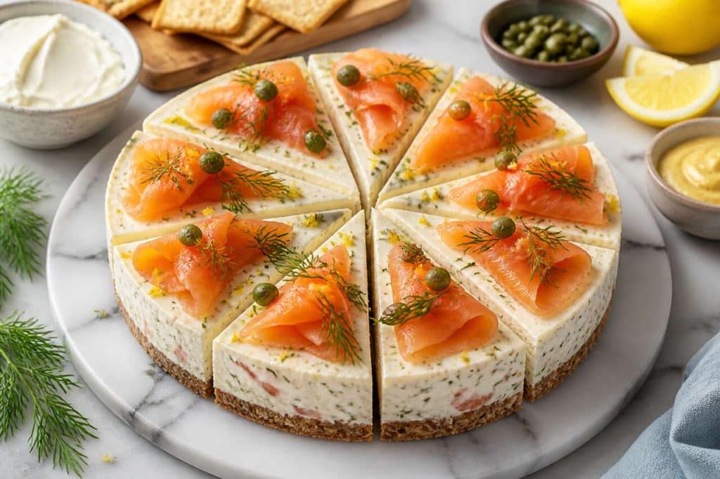 Cheesecake salé au saumon fumé : recette originale et savoureuse