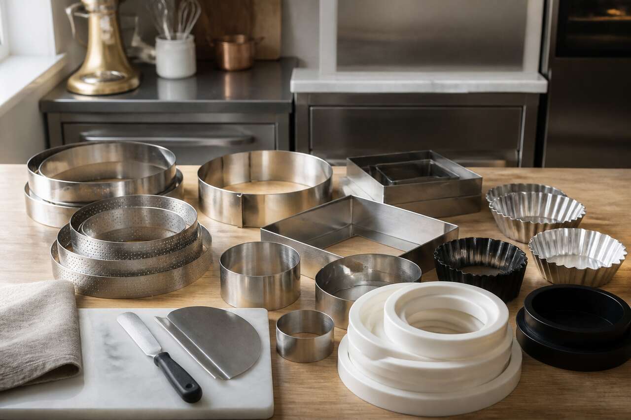 Cercle à tarte ou cadre à entremets : à quoi sert chaque outil Cercle à tarte ou cadre à entremets : à quoi sert chaque outil