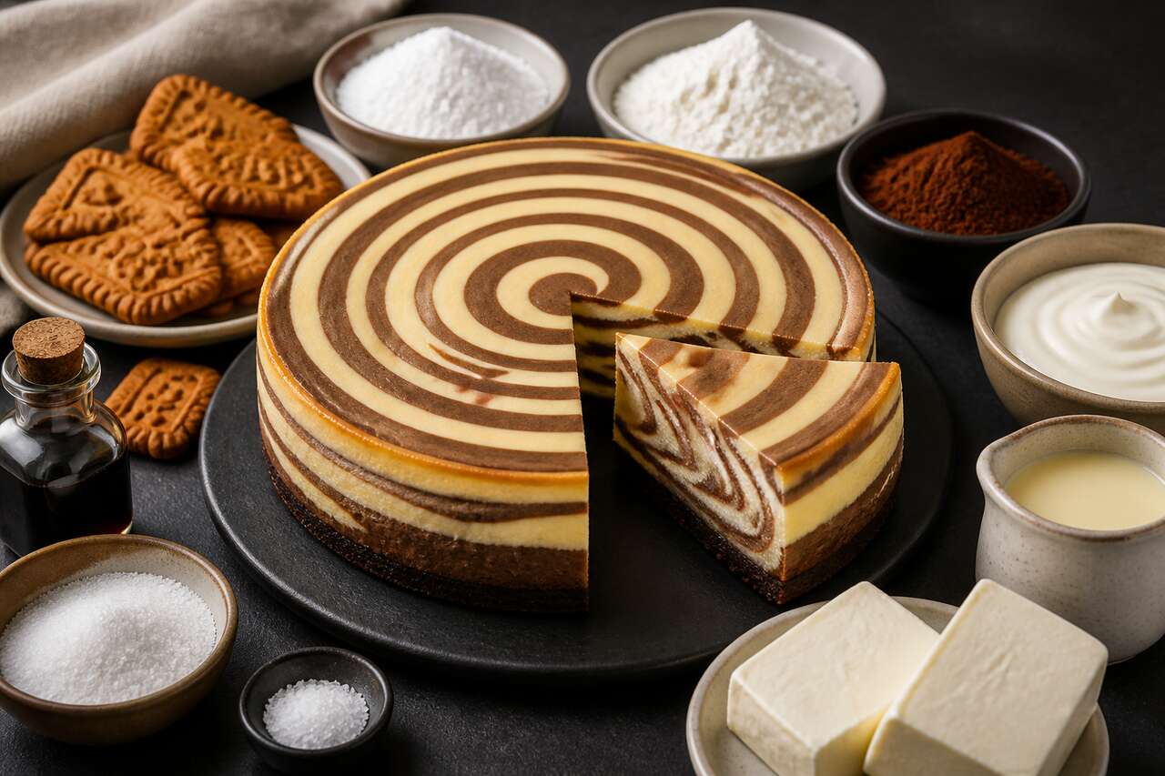 Cheesecake zébré : douceur aérienne et gourmande
