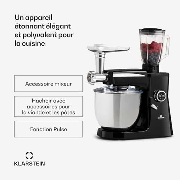 Découvrez notre test complet du robot mixeur multifonctions Klarstein 2000W. Performances, fonctionnalités et avis pour choisir votre allié culinaire parfait.