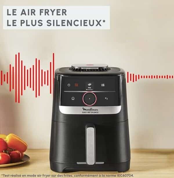 Découvrez notre test détaillé de la friteuse à air Moulinex Easy Fry Silence 5L : performances, silence et praticité pour des frites parfaites.