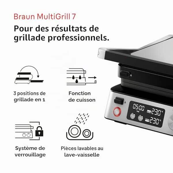 Découvrez notre test détaillé du Braun MultiGrill 7 : performances, polyvalence et verdict sur ce gril électrique innovant pour vos repas en famille. 