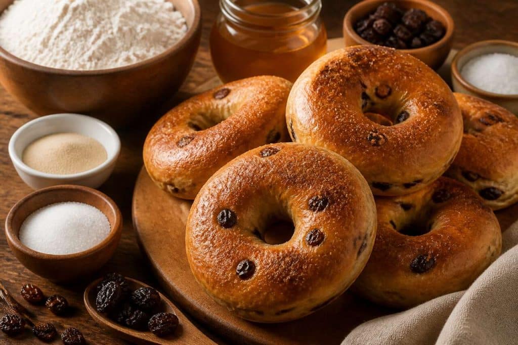 Bagels cannelle et raisins : recette gourmande et facile