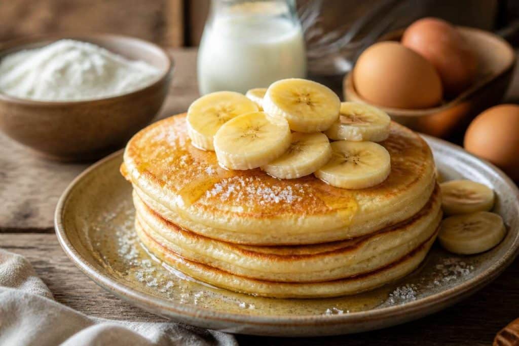 Pancakes à la banane : recette facile avec peu d'ingrédients