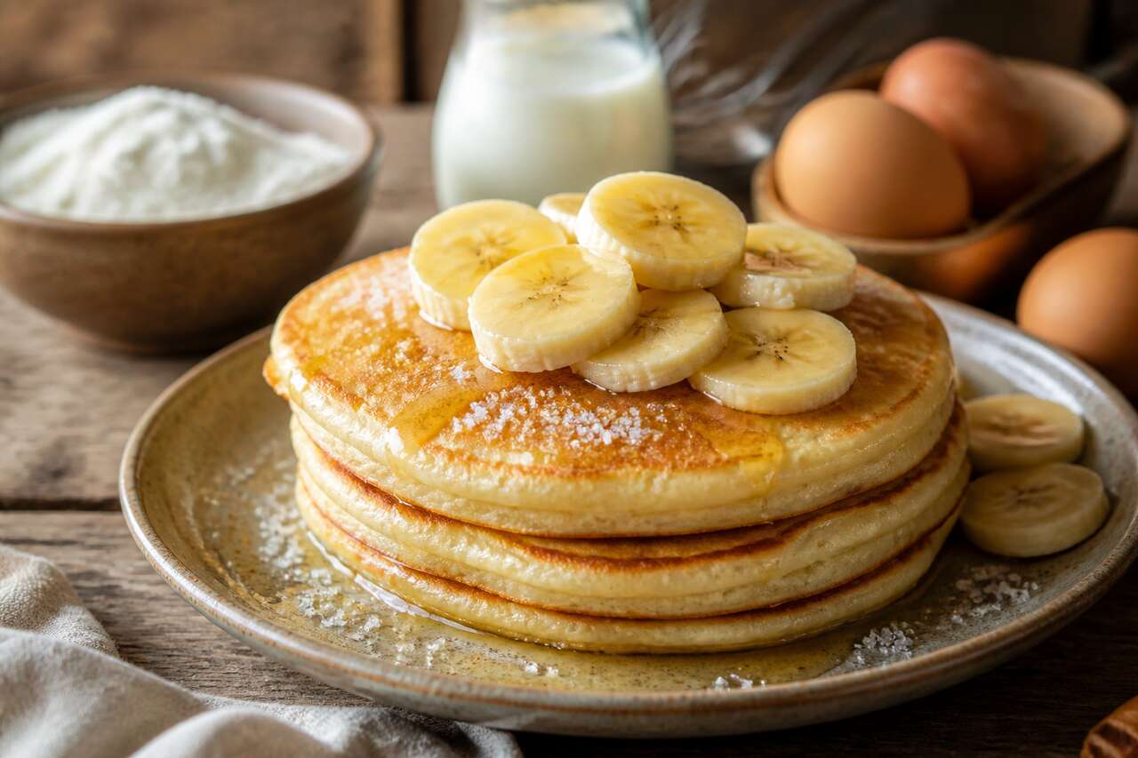 Pancakes à la banane : recette facile avec peu d'ingrédients