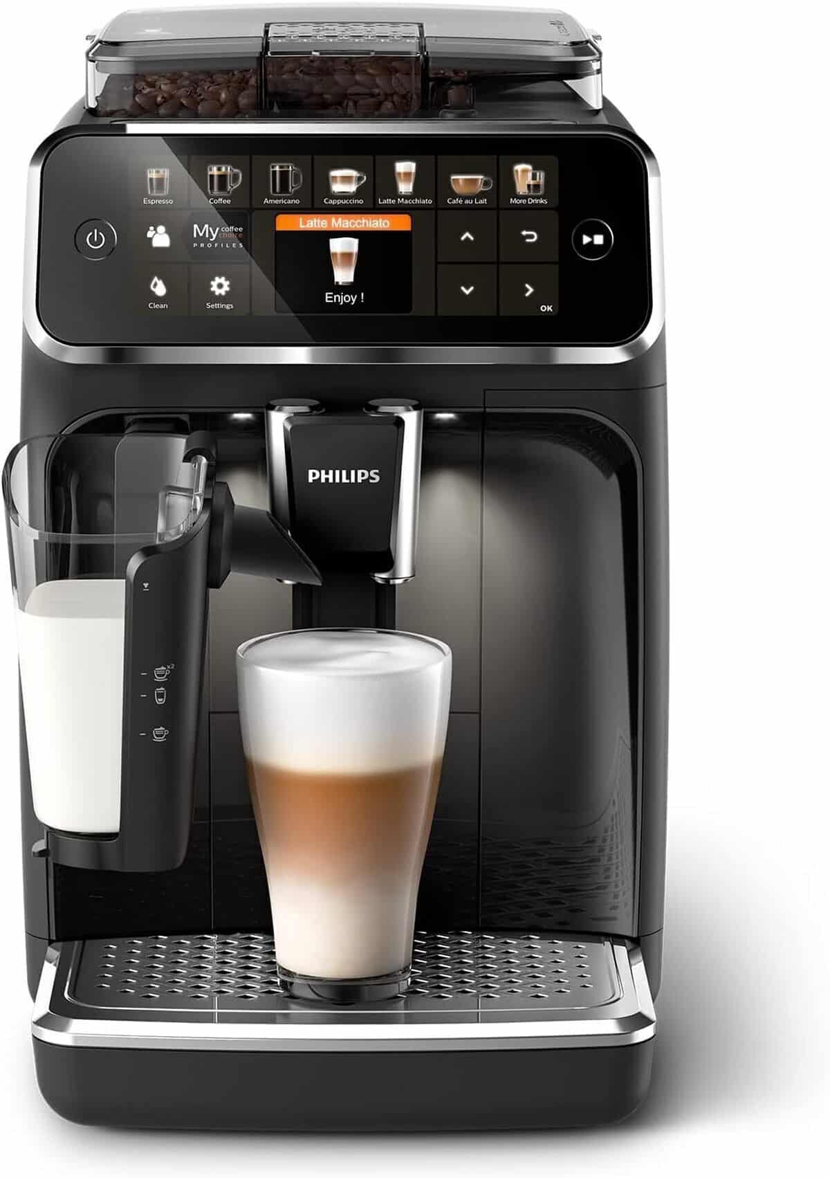 Test de la Philips Série 5400 Lattego : expresso et 12 cafés au choix