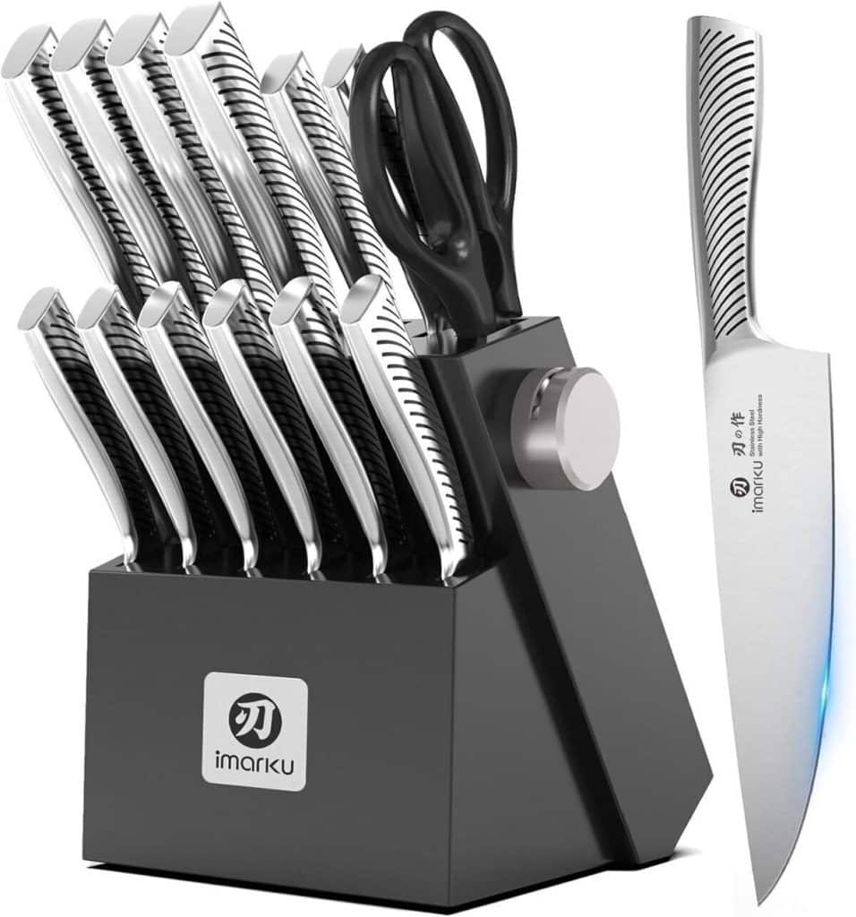 Test du set de couteaux professionnels imarku : 14 pièces en acier inoxydable