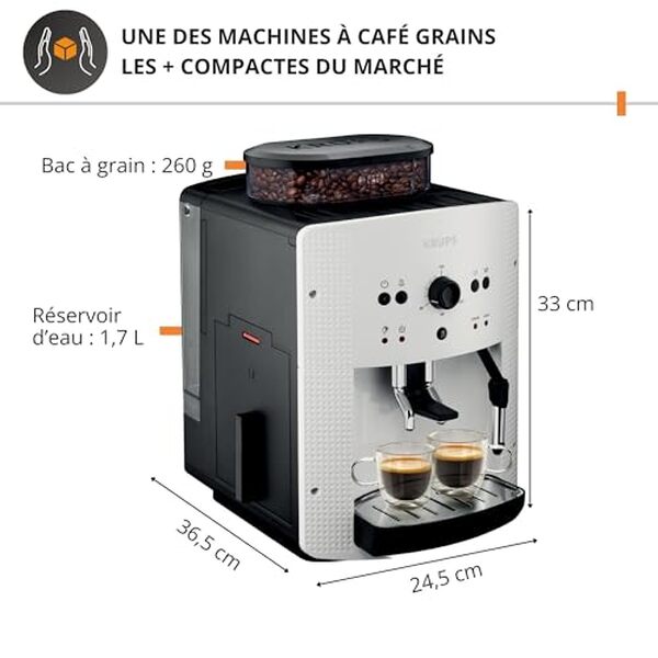 Découvrez notre test détaillé de la machine à café broyeur Krups Essential EA810570 : caractéristiques, performances et avis pour bien choisir votre cafetière.