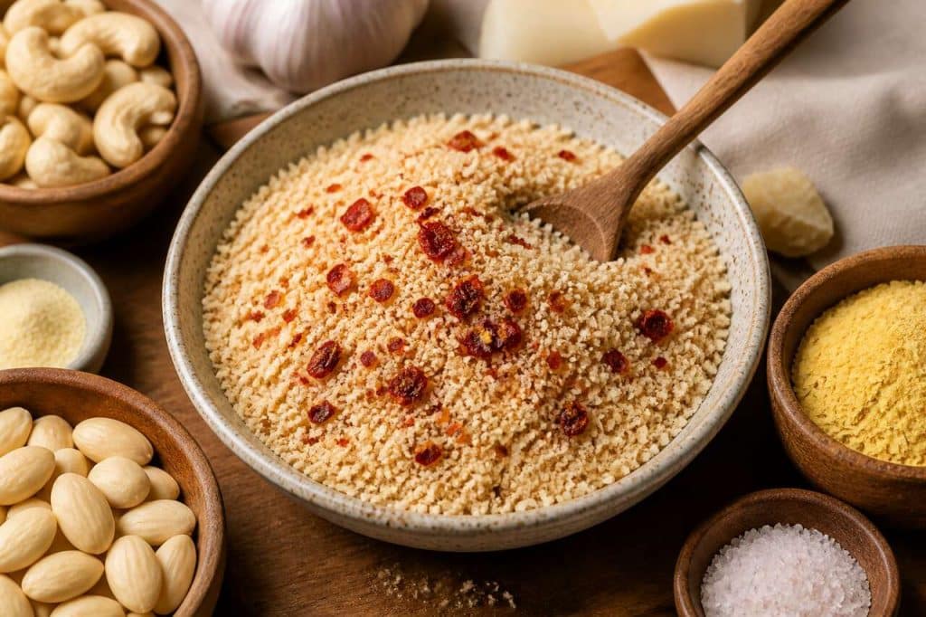 Parmesan végétal : une alternative savoureuse et simple à réaliser