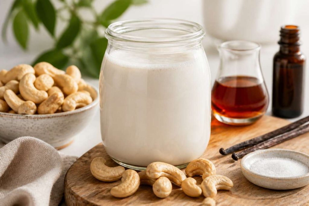 Lait ou crème végétale à la noix de cajou maison