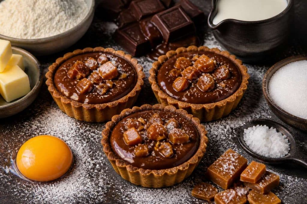 Recette tartelettes chocolat caramel beurre salé