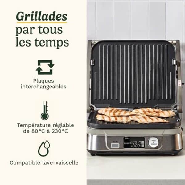 Découvrez notre test détaillé du Cuisinart 6-en-1 grill et gaufrier avec plaques réversibles : performances, avantages et verdict final pour bien choisir. 