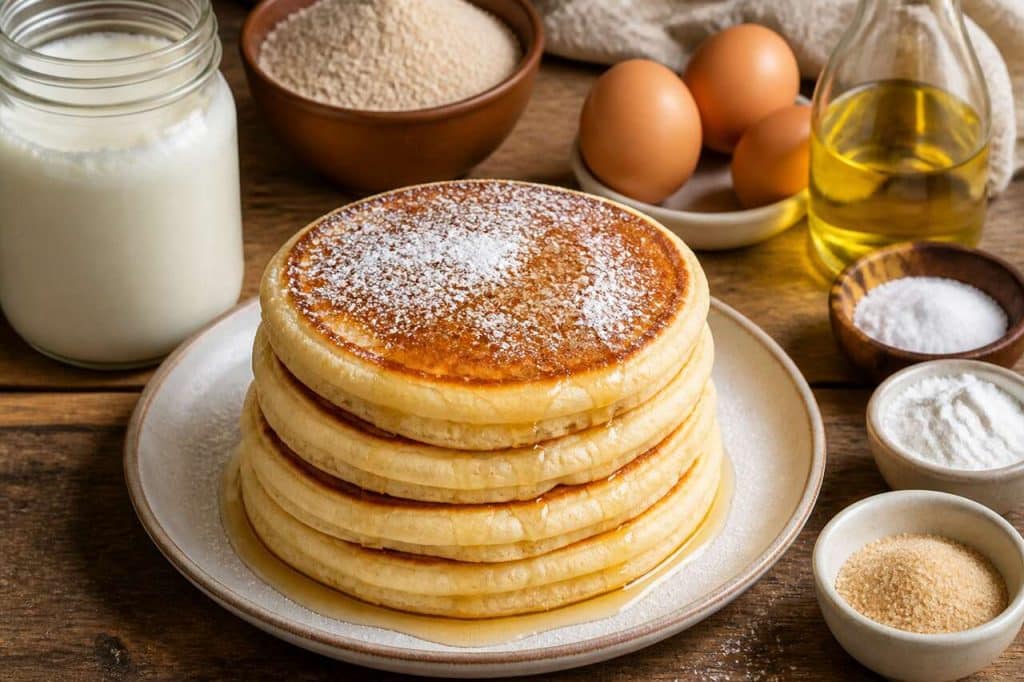 Pancakes au kéfir : recette moelleuse et saine