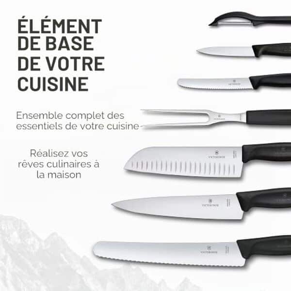 Découvrez notre test complet du set de couteaux Victorinox Swiss Classic 7 pièces : qualité, tranchant et durabilité de ces couteaux de cuisine professionnels. 