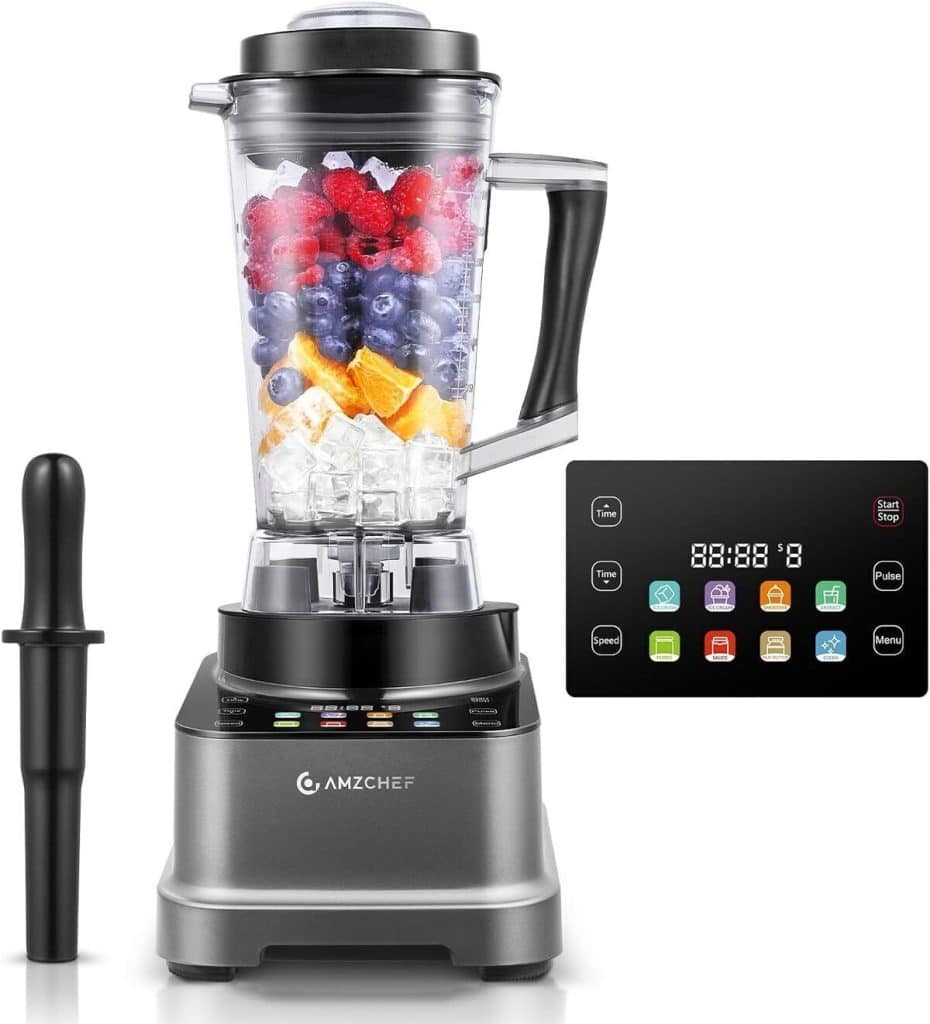 Test : blender Amzchef 8-En-1 2000W Avec Écran Tactile Lcd