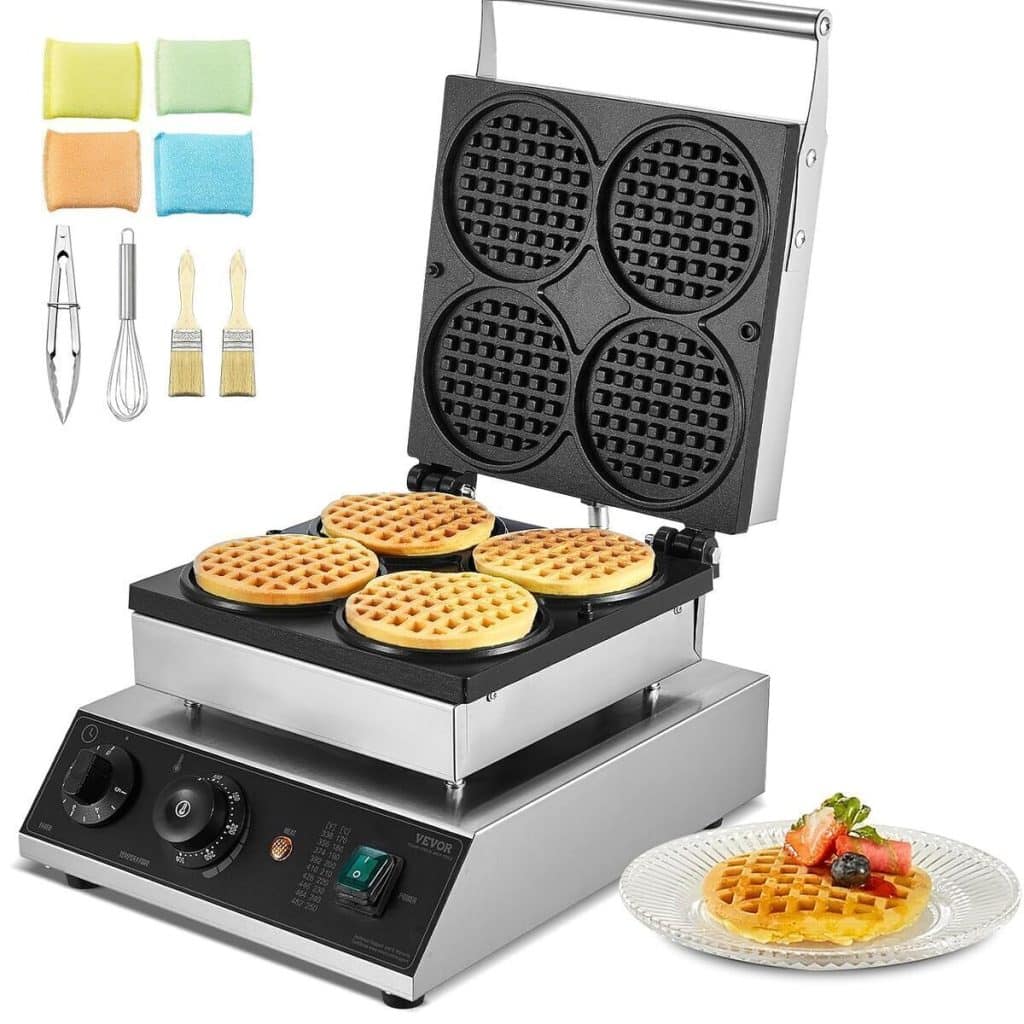 Test du gaufrier commercial VEVOR 1750 W : performance et capacité pour pros