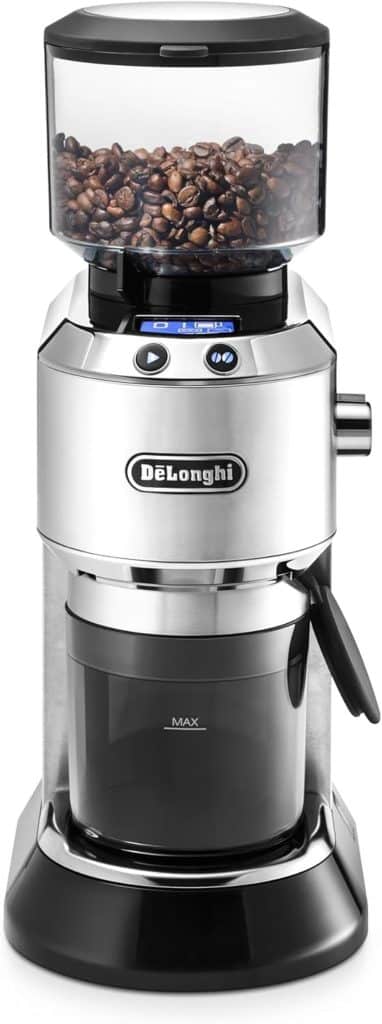 Test du moulin à café DeLonghi Dedica KG 521.M : arôme et style au rendez-vous