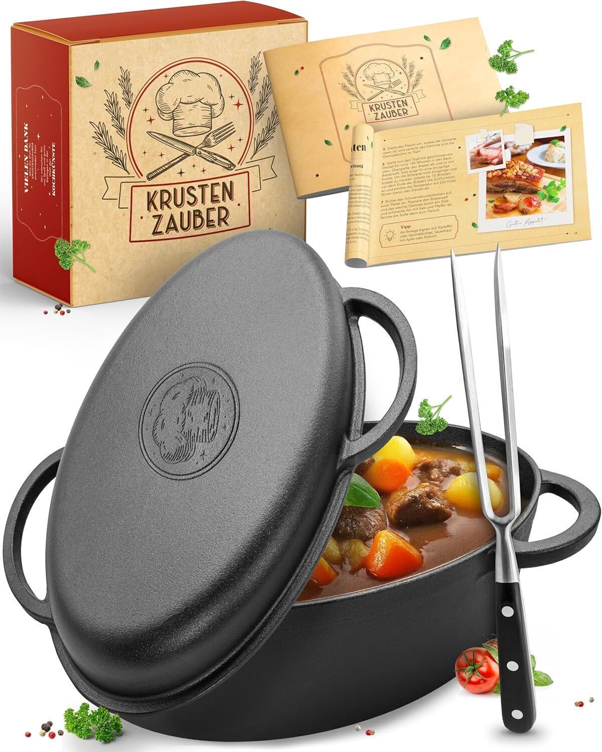 Test : krustenzauber cocotte en fonte XXL 38 cm