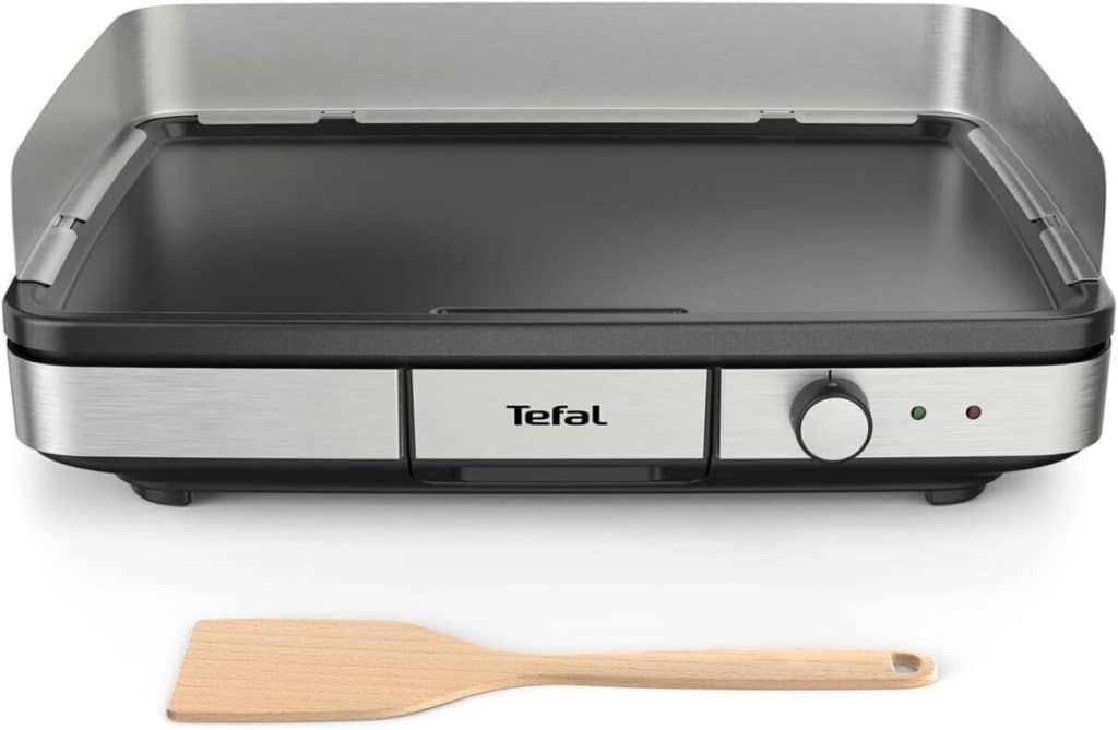 Test Tefal Maxi Plancha Xxl Inox : protection Anti-Éclaboussures Et Thermostat