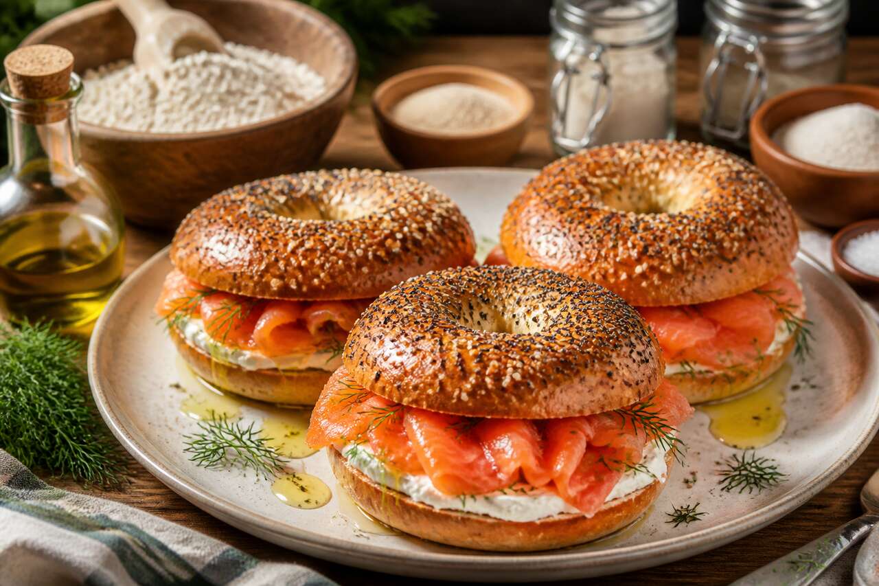 Bagels maison au saumon fumé : une recette gourmande