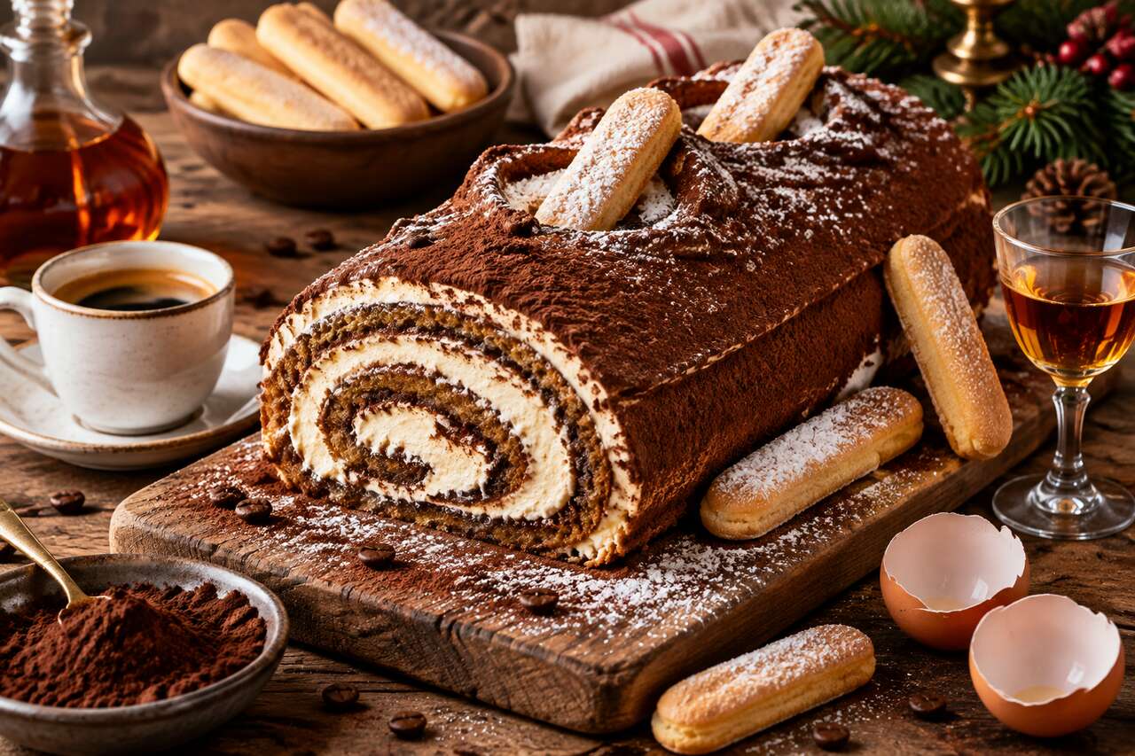Recette de bûche façon tiramisu