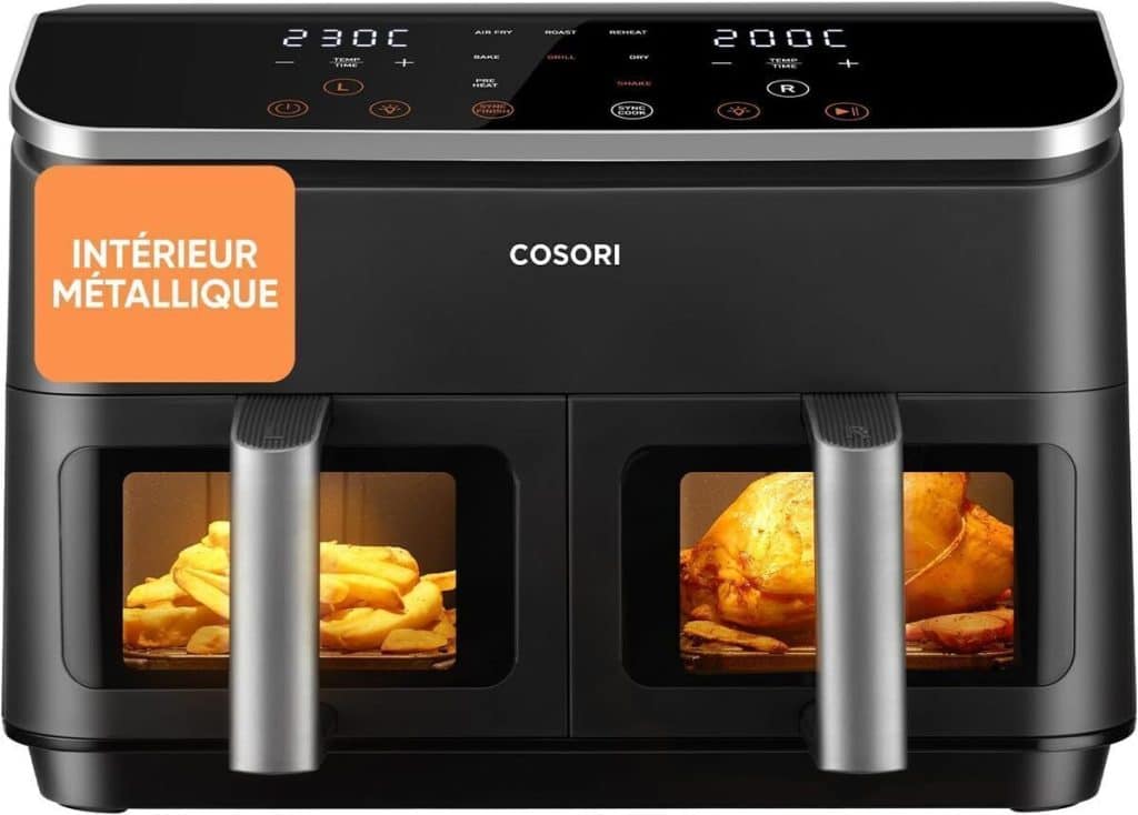 Test : cosori air fryer dual 8.5L, friteuse innovante et économe